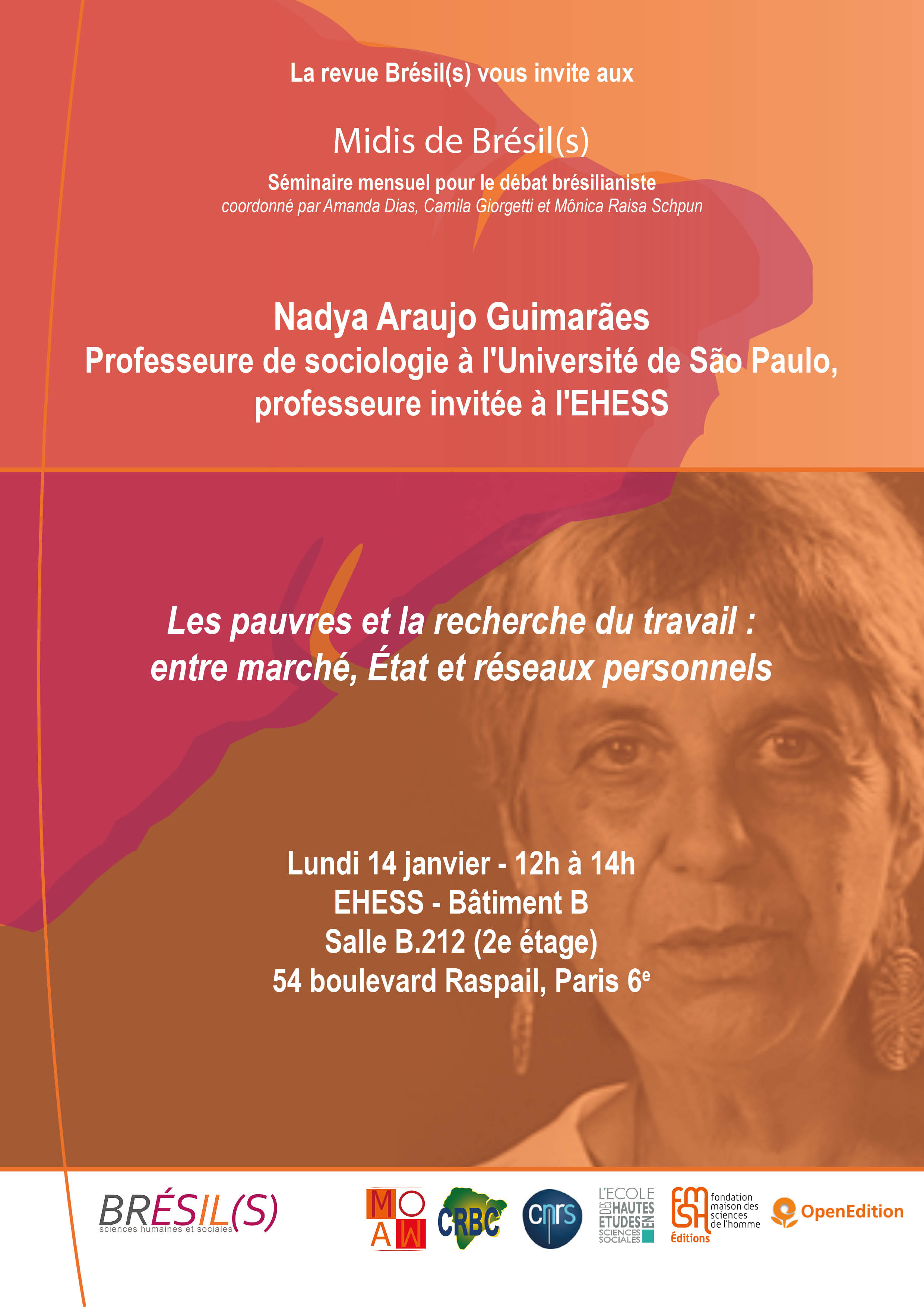 Les Midis de Brésil(s) - Nadya Araujo Guimarães, Professeure invitée à l'EHESS, Université de São Paulo 